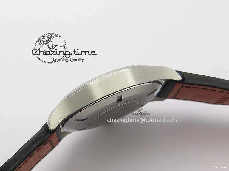 MIROTIME 0212 Mark XVIII IW327001 SS Mk Maker Best Edition Black Dial On Black Leather Strap A SunProtective 7299